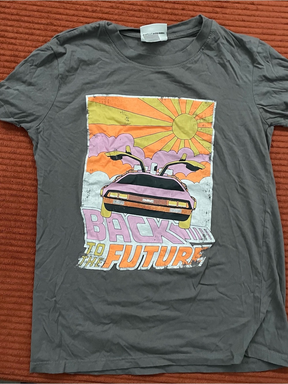 Back to the Future Graphic Tee - Gray vintage Size S